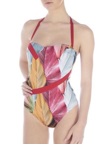Padded underwired C cup swimsuit