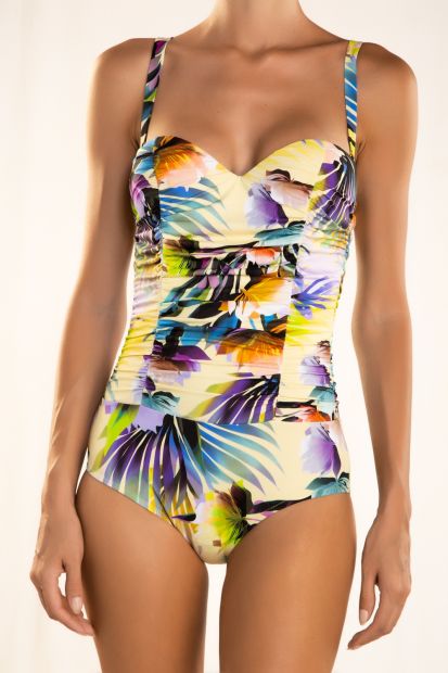 Padded underwired C cup body swimsuit